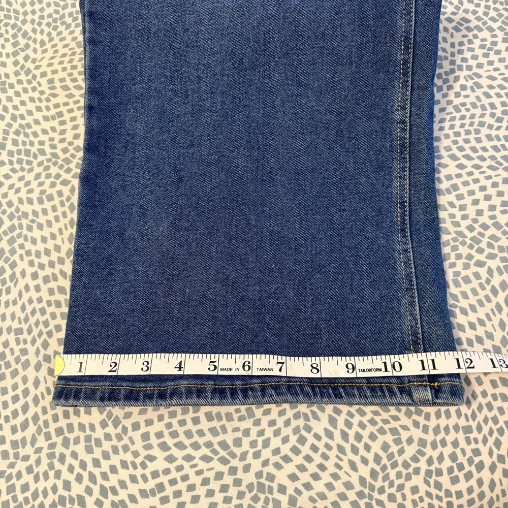 Michael Kors | Carmen Wide Leg, Super High Rise Dark Blue Jeans - Picture 7 of 8